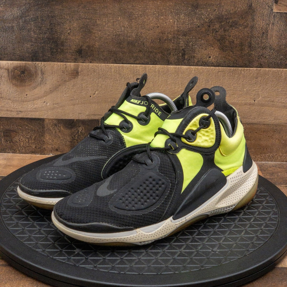 NIKE JOYRIDE CC3 MENS ATHLETIC SHOES BLACK NEON YELLOW RUNNING GYM LOW SIZE 9